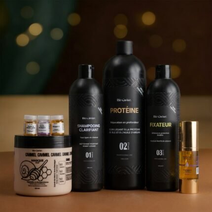 Pack Lissage Protéine 1L + Strong Hair +Masque Cavimiel 500 ML + 3 Boosters Gratuits