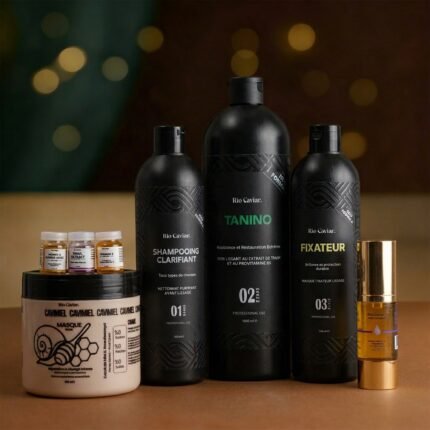 Pack Lissage Tanino 1L + Strong Hair +Masque Cavimiel 500 ML + 3 Boosters Gratuits